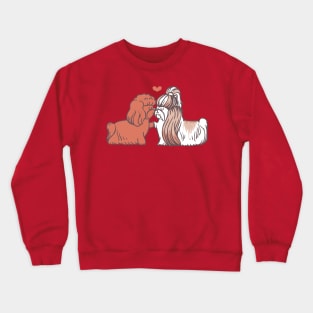 Shih Tzu Kisses Crewneck Sweatshirt